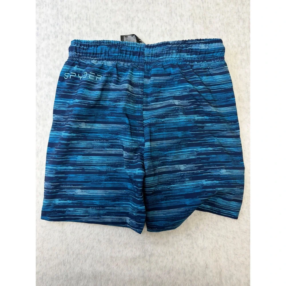 Spyder Boys Blue Gradient Stripe Swim Trunks Board‎ Shorts Size 5 404001185 NEW